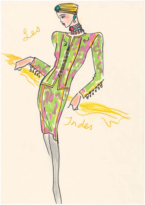 ysl sketches|yves saint laurent artwork.